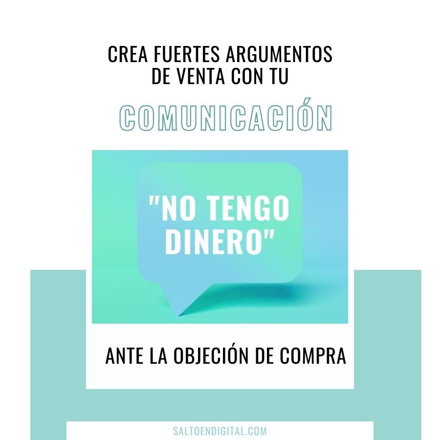 objeción de compra no tengo dinero