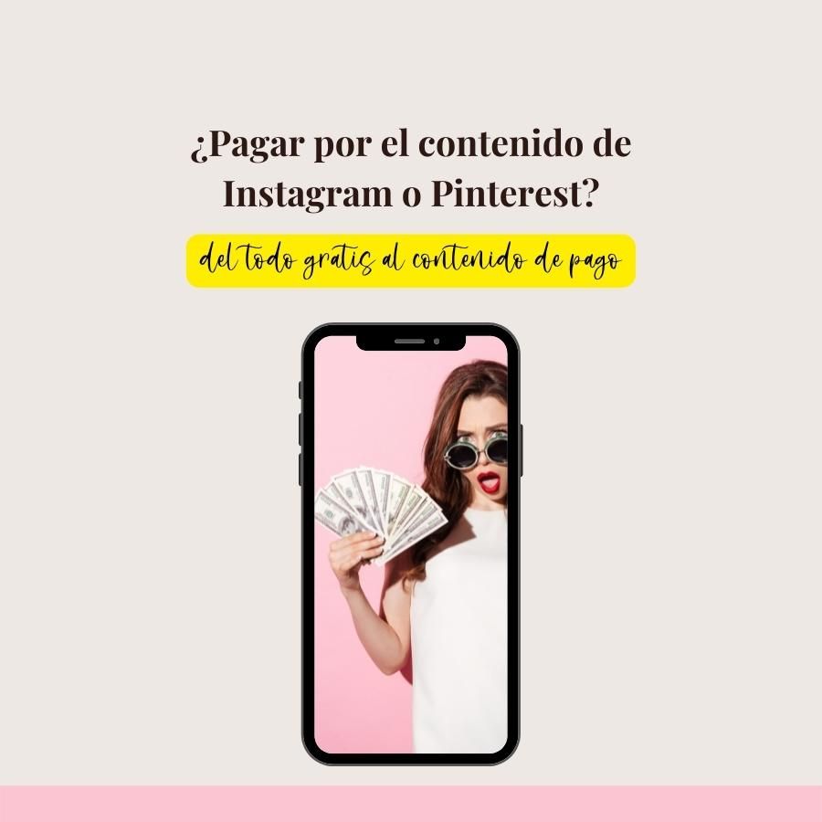 Contenidos de pago en redes sociales